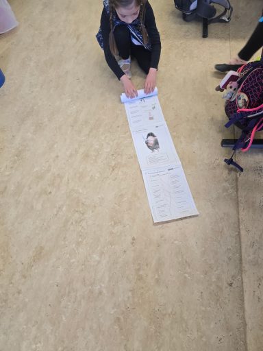 Die Schüler/innen der Lerngruppe arbeiteten an ihren Leserollen zum Buch "Käpten Knitterbart".