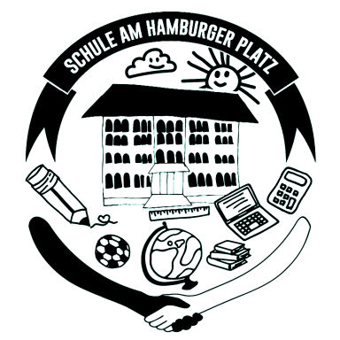 Das ist das Logo der Schule am Hamburger Platz.
